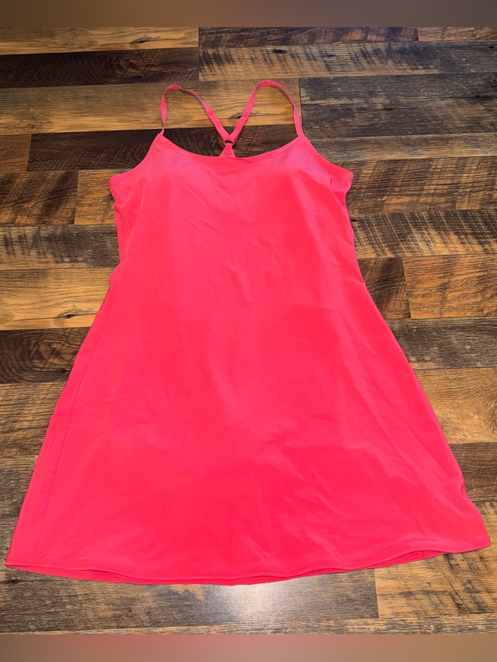 Outdoor Voices Bright Neon Pink Athletic Dress with Racerback